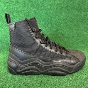 Women's 7 M -‎ Adidas Superstar Combat Boots Tactical Black Leather Synthetic